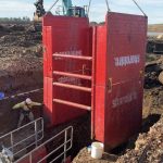 Steel manhole shoring boxes Steel manhole shoring boxes