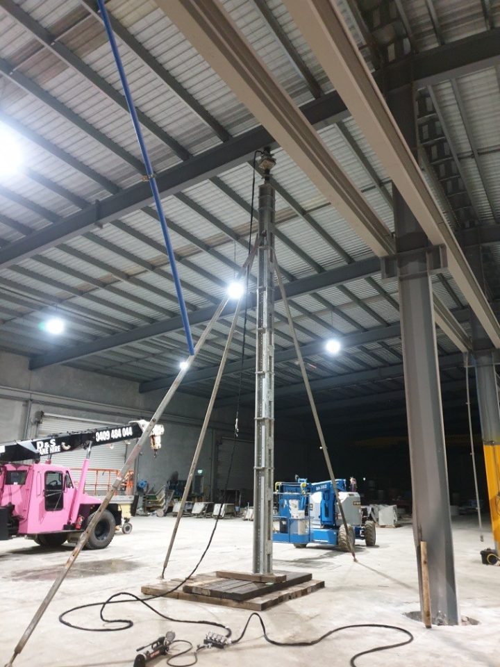 propping tower with supporting tilt props