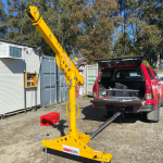 Davit arm trailer hitch mount Davit arm trailer hitch mount