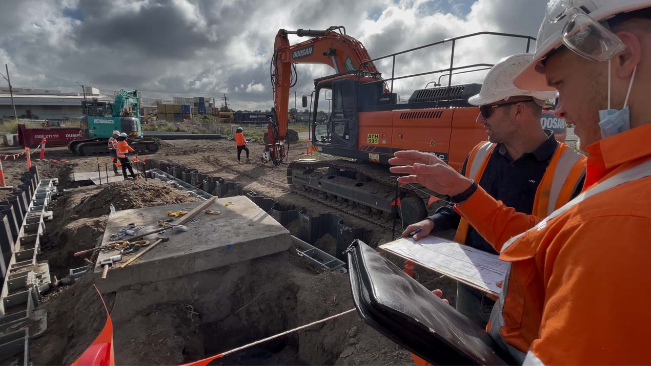 One of our engineers performing a site visit
